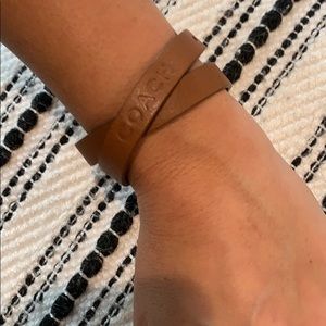 Leather Coach Bracelet